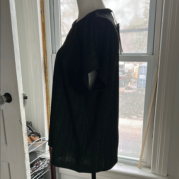 Black Shimmer Women's Top - Picture 4 of 10